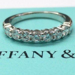 Tiffany Forever Embrace Shared Diamond Eternity Wedding Ring 0.57ct 3mm